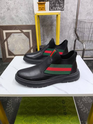 Gucci-古奇 官网同步 专柜品质 欧洲走秀款 鞋面进口原版牛皮面料 简而不凡 奢而不华 此款演绎着恰到好处 真皮内里 羊皮内里 特供大底 尺码 Size :