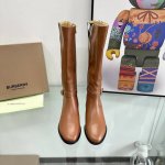 Buberry经典House Check格子饰片拼接牛皮黑色Size:35-40 长靴绒里 皮里320 短靴皮里 鞋子红色边条超级消耗材料_按照官网原版做法 材