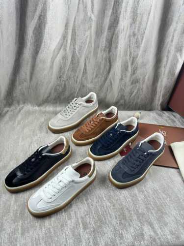 顶级版本：男女款 情侣款 Loro Piana 诺悠翩雅tennis Walk系列 Lp德训鞋 休闲 运动鞋 板鞋 原版购入开发 做货 这款新款绒面革网球鞋采用