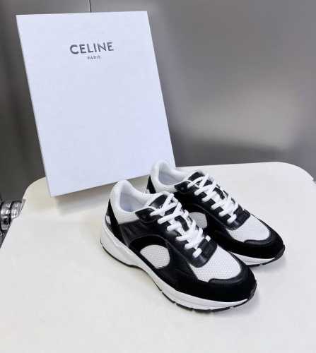 Celine思琳春夏秀款运动鞋 Runner Cr-03运动鞋 鞋舌和鞋后帮饰有Celine标志运动鞋侧面凹印Cr-03字样鞋后帮和侧面压印新款女凯旋门徽标系带
