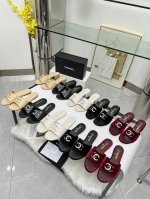 p260（皮底定制十30）C家小香2025早春新品拖鞋火爆抢购中 码数：35-43（35.41.42.43定做）