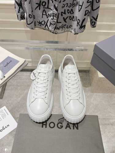 HOGAN情侣款最新饼干鞋 厚底小白鞋 运动鞋 休闲鞋上脚超级舒服百搭 面料:原版小牛皮内里:原版羊皮垫脚:原版注塑成型垫大底:原版开模发泡成型底码数：35-4