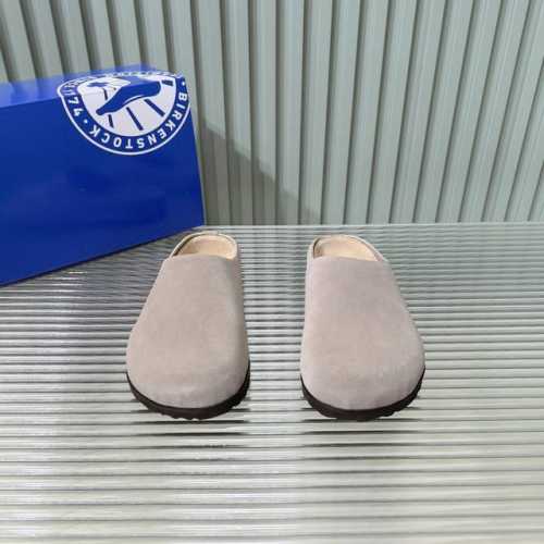 Birkenstock脖肯包头半拖鞋超好穿 舒适度 软木脚床，人体工程学设计，对你的脚底部全完支撑 作为日常鞋履穿着非常合适，主要它还不挑人，老少皆宜 冬季搭配