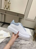 批发价 女鞋 女装 高端品质颜色陆续上新 麦昆情侣款厚底系列小白鞋 鞋面：头层腊感丝绸牛皮 欧盟3A标准 内里：水染羊皮大底：T批发价pU抽真空原版亚光底 绝对