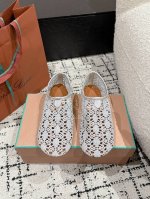 Loro Piana L 最新 针织 网面平底芭蕾舞 单鞋 一比一复原专柜套包工艺，舒适，大方，轻便，百搭的一款平底芭蕾舞鞋，镂空钩针鞋穿上有档次而有个性！是M