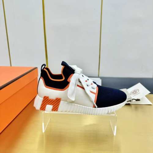 高版本 男40 私家顶级版本 爱马仕hermes2024春夏新款情侣运动休闲鞋系列 经典运动风格+英伦拼色设计，经典耐看！原版倒模楦型，极致1:1形体，进口高端