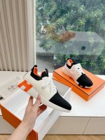 男码10 顶级版 Hermes 爱马仕爆单新品bouncing男女同款情侣运动鞋轻napa小牛皮拼接麂皮，搭配撞色大底，简约鞋型，打造活力休闲风格 又是一款必火
