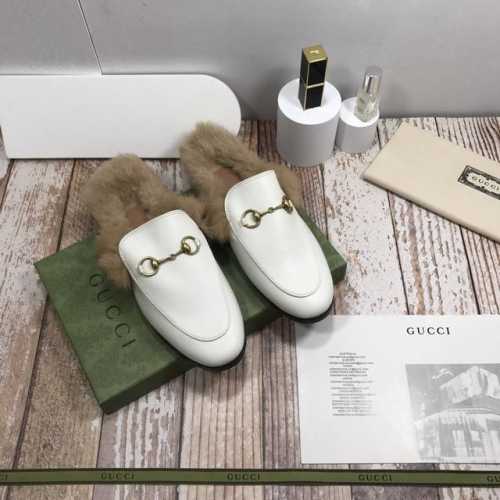 橙子出厂价 Gucci 古驰 秋冬经典毛半拖 包头拖鞋 穆勒鞋 全系配色 光板 图案 磨砂 绒面 码数：34-41