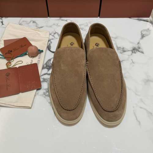高版本 经典款式、 低调奢华、纯手工制作、LPSummer Walk 男士白底乐福鞋、男士的鞋柜，必不可少！这款莫卡辛鞋采用防泼水处理绒面革鞋面，搭配橡胶鞋底，