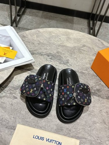 橙子出厂价120 louis Vuitton 路易威登 Lv新款带包魔术贴平底拖鞋 休闲凉拖 情侣款 代购级别！高级感十足！国内外博主刷爆的一款，复古又时髦 上