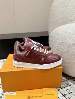 顶级版本 情侣款LV 路易威登L家 Trainer 24 新款 休闲 运动鞋 滑板鞋 LV Trainer 运动鞋的灵感源自复古篮球鞋，代表 Virgil Ab
