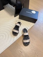 Chanel 25C春夏链条拖鞋全系列全系列首发 专柜有的我都有高版本高品质鞋面牛皮 原版面料 内里羊皮 原版大底Size:35-39 其他码数定