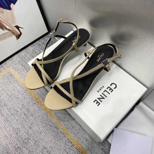 出厂价 Celine 赛琳 2024顶级专柜 早春新款 官网上新 独家首发 赛琳c L 早春猫跟凉鞋 性感凉鞋 小猫跟 凉鞋 时装周新款 T台同款 早春顶级复刻