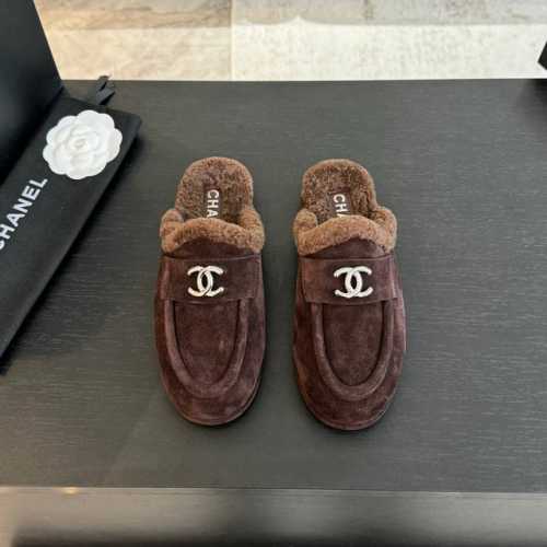 代购级 官网同步盒包装 ChaneL 24K泰迪毛毛鞋 秋冬新款 小香羊羔毛鞋 舒适保暖平底毛毛鞋 秋冬新款半拖香奶奶新品乐福鞋半拖 设计简约高级，超级百搭款！
