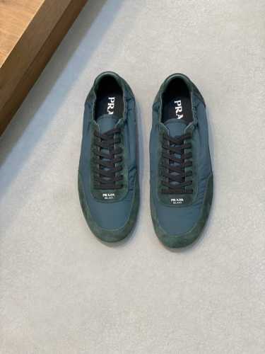 PRADA -高端品质 原单-鞋面：反绒小牛皮、品牌帆布、鞋身丝印品牌Logo-内里：垫脚；水染牛皮-大底：超轻TPR 橡胶; 成型大底-超高品控 做工精细：凸
