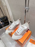 顶级版 情侣款 男码10 Hermes 爱马仕 Bouncing男女同款休闲运动鞋情侣款麂皮拼网面休闲鞋女码 35-41 40、41不退换 男码 39～45 4