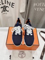 高版本出厂 男码+10 情侣款 Hermes 爱马仕h家24Ss新款情侣运动休闲鞋跑步鞋 经典运动风格+英伦拼色设计，经典耐看！原版倒模楦型，极致1:1形体，进