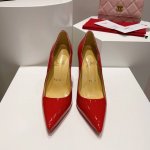 顶级版原版盒 Christian Louboutin s原版做货重工CL经典漆皮波浪纹高跟鞋系列～ 鞋面：招牌的侧面波浪纹设计，整体外观设计都带着一点点黑暗的感