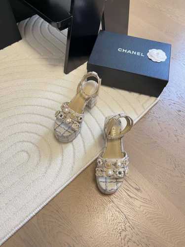 Chanel 25C高级手工坊系列新款抢先发售今年春夏必爆单品 原版开发私模五金 原版大底 鞋面牛皮 妮布 内里羊皮Size:35-39 其他码数定