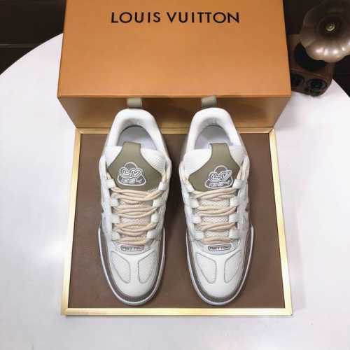 Louis Vuitton 原单 新款lv路易威登 * 顶级版本 Lv经典潮鞋！选用进口原版牛皮 水染牛皮内里.原版耐磨橡胶大底！高品质精品！码数38-45 4