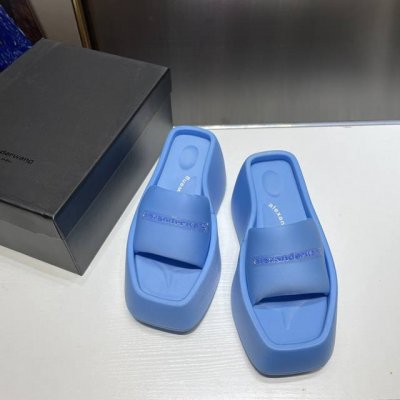 橙子出厂价 Alexander Wang 亚力山大王 经典款 松糕厚底拖鞋 高跟凉拖鞋 底厚：9Cm 码数：34-41