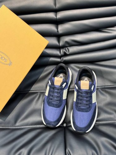 tod'S 托德斯 P: Size：38-44 45.46定做 新款男士休闲运动鞋，头层牛皮拼接透气网面材质打造，质感高端细腻，内里纯棉网牛皮垫脚，贴肤柔软，时