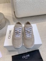 出厂价 男女同款 CELIN*新款拼色休闲鞋板鞋 经典配色 百搭不过时 鞋面牛皮 内里透气网面 原版开模大底 女码35-39 男码39-44