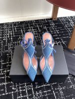 代购级 les petits joueurs 2025年春夏系列新品～性感靓丽首选单品鞋面选用优质缎面烫钻+，进口水染羊皮垫脚，真皮大底！跟高：10cmSize