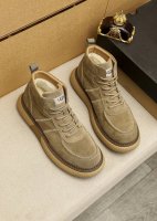 ugg 经典原单版本 ：顶级代购男士最新专柜同步发售，意大利进口改色小牛皮 空压品牌logo;凸显高端贵气，做工考究 澳洲进口羊毛内里 ，鞋底：原厂特供原版底，