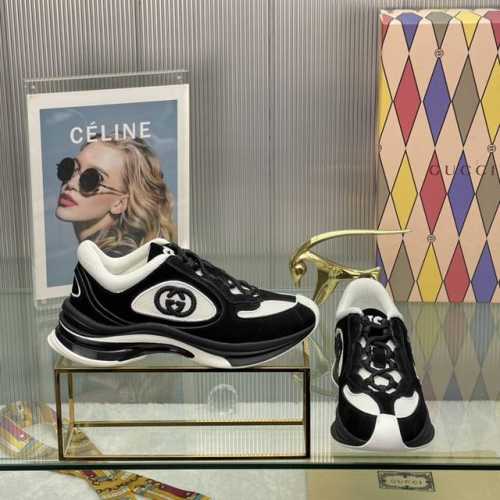 Gucci Run系列运动鞋，顶级代购级别，与yb一致！ 古奇2024S早春新款 情侣款gg系列休闲运动鞋 这一单品的设计从运动世界中汲取灵感，透过gucci视
