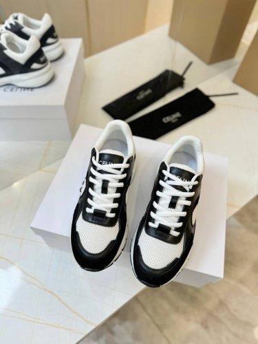 CELINE 赛琳 25ss 最新 Runner Cr-03系列 系带 休闲运动鞋新春运动小白鞋无论从楦型的轮廓隔板的拼接都让人耳目一新、前后品牌LOGO相呼应