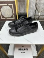 Berluti布鲁提 高端精品男士运动鞋，意大利进口擦色手绘皮胚，古法手工染色工艺，内里顶级牛皮，进口私模大底，线条简约，经典百搭！ Size：38-46 45