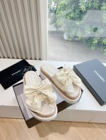 G030代购版chane*24S小香奈儿早春爆品编织凉鞋拖鞋 妥妥的自留款！！比经典款slingback舒服太多啦！每个颜色上脚都很显白 首选金粉 粉嫩粉嫩的显