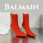 出厂价 Balmain 巴尔曼 独家首发 巴尔曼 最新款提花铁塔跟袜子短靴 重工打造，法国代购原版回来，历经数月全部私模打造，确保所有用料、材质、制作工艺与原版