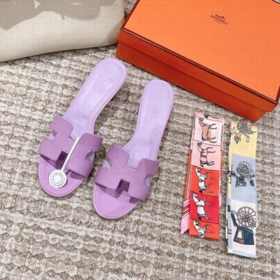 Hermes 爱马仕h拖鞋oran凉鞋系列时尚又百搭 超级舒服 每个细节都做到极致 原版swift小牛皮 原版1:1独家私模鞋面 原版真皮沿条大底 包装 每对鞋