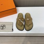 出厂价 男+10 Hermes 2024新款夹脚皮拖情侣款全系列 升级顶级版本.最全颜色 二舅拖hermes麂皮.牛皮2种材质选择 夏天的第一双鞋一定就是可爱的