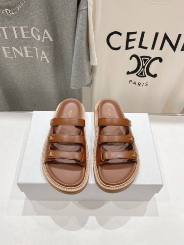 高版本出厂 Celine 赛琳代购级别 春夏新品凯旋门复古罗马凉鞋拖鞋 进出专柜无压力，重工版，拒绝一眼假Low货 原版楦型，调试N次、这款上脚绝对Vintag