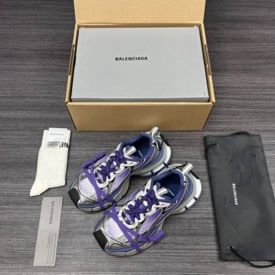 590 纯原版本Balenciaga Phantom Sneaker 巴黎世家全新做旧3Xl 十代银灰紫做旧潮流跑鞋 在延续 Track Trainer 户外轮