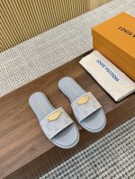 橡胶250皮底300 louis Vuitton 路易威登 初夏专柜 官网同步 独家首发 Lv 顶级压纹平底拖 顶级品质 T台走秀款 小红书新潮穿搭 原版开模