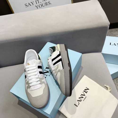 出厂价 浪凡休闲板鞋 情侣款 10色--Lanvin浪凡s最新系带时尚休闲浪凡板鞋～高品质clay情侣系列 当季最新潮品 众多博主纷纷种草，入购原版开模定制，鞋