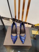 工厂出420【Bal*Bin】2025新款尖头高跟单鞋，采用进口斑马毛皮，上脚无敌好看，线条优美，跟高适宜，9.5Cm，超显气质，进口牛皮内里，柔软舒适，码数3