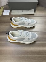 brunello Cucinelli 布鲁内洛 库奇内利 -高端品质 原单 -鞋面：纳帕小牛皮、反绒小牛皮、品牌高丝光帆布 -内里：品牌帆布，垫脚；打孔牛皮 -