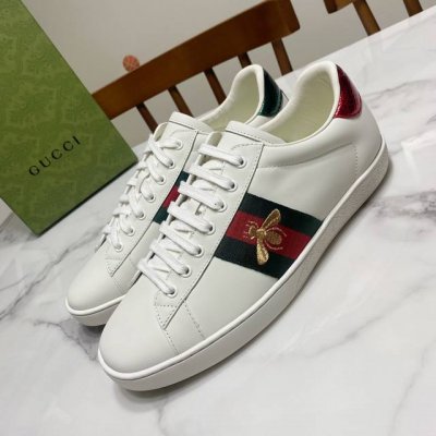 3D打印20电绣10男款10Gucci 古奇 经典不败款之小白鞋系列，刘雯.杨幂.徐璐等众多明星同款，顶级品质，完美鞋楦，上脚超美且舒服 鞋面为环保丝绸牛皮，内