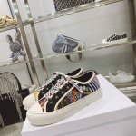 出厂： 定做色size：35-41 41码订做不退换 Dior迪奥 刺绣 系列. 图案系带平底休闲鞋