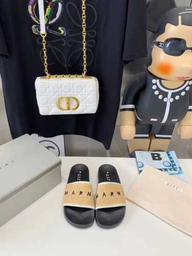 跑量价 Marni 新款编织拖鞋原版一比一出货 穿出去跟正品0区别所有细节材料全部zp一致 码数:35-41
