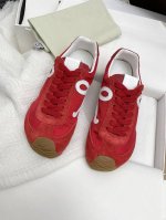 新色400男10代购级Loewe罗意威2025早春Ballet Runner 2.0芭蕾运动鞋阿甘鞋德训鞋 不对称鞋头造型，作为Loewe原版Ballet Ru
