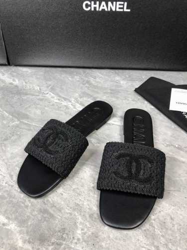 出厂价310Chanel早春爆品编织凉拖鞋 材质：原版编织 内里：原版羊皮 大底：真皮大底 码数: 35-39（40，41，42定制不退换）