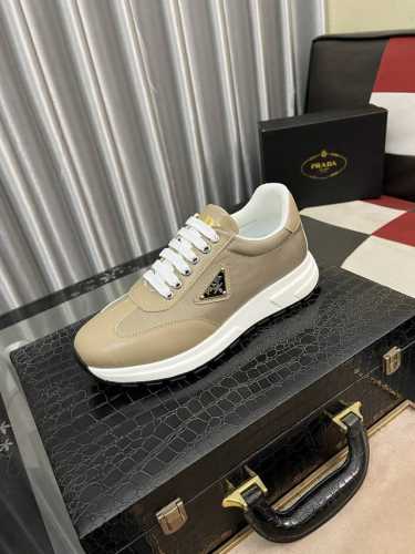 出厂价： PRADA 普拉达 爆款男鞋休闲鞋、运动鞋！高端品质 鞋面精选进口原版牛皮 牛皮内里；原版开模大底。版型端正大气，上脚舒服百搭 质量三包 码数：38-
