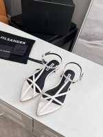 高品质出厂 平底小众潮牌网红款 Jil sander 2024吉尔 桑达早春凉鞋系列！春夏最新爆款时髦平底尖头带子凉鞋这款真的绝了 时髦到飞起想不到有任何理由可