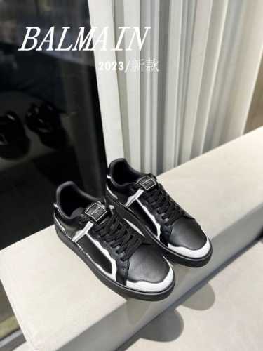 女款 男款 Balmain 巴尔曼 巴尔曼 最新 春夏 经典运动鞋 独家首发 香港、美国、巴黎各大时尚博主及明星同款。 男女同款休闲鞋 。 海外订购原版，1:1